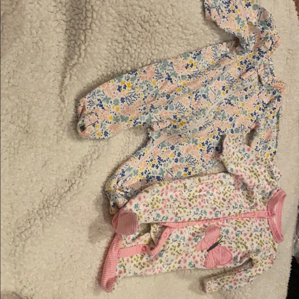 Two 3 month pajamas